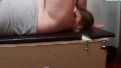 Chubby Dom Ignores His Locked-up Whore. Maledom Butt Adoration, Farting.